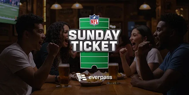 friends at bar watching nfl game